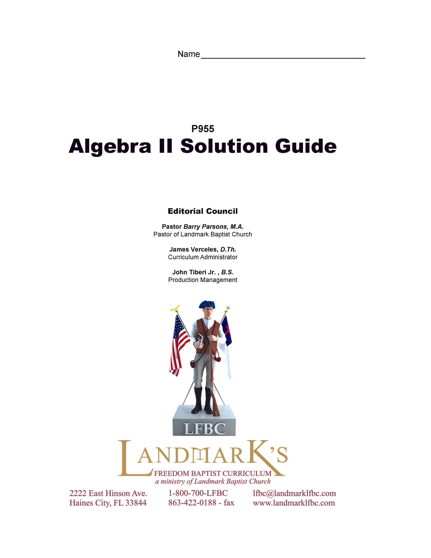Support - Algebra II Solution Guide