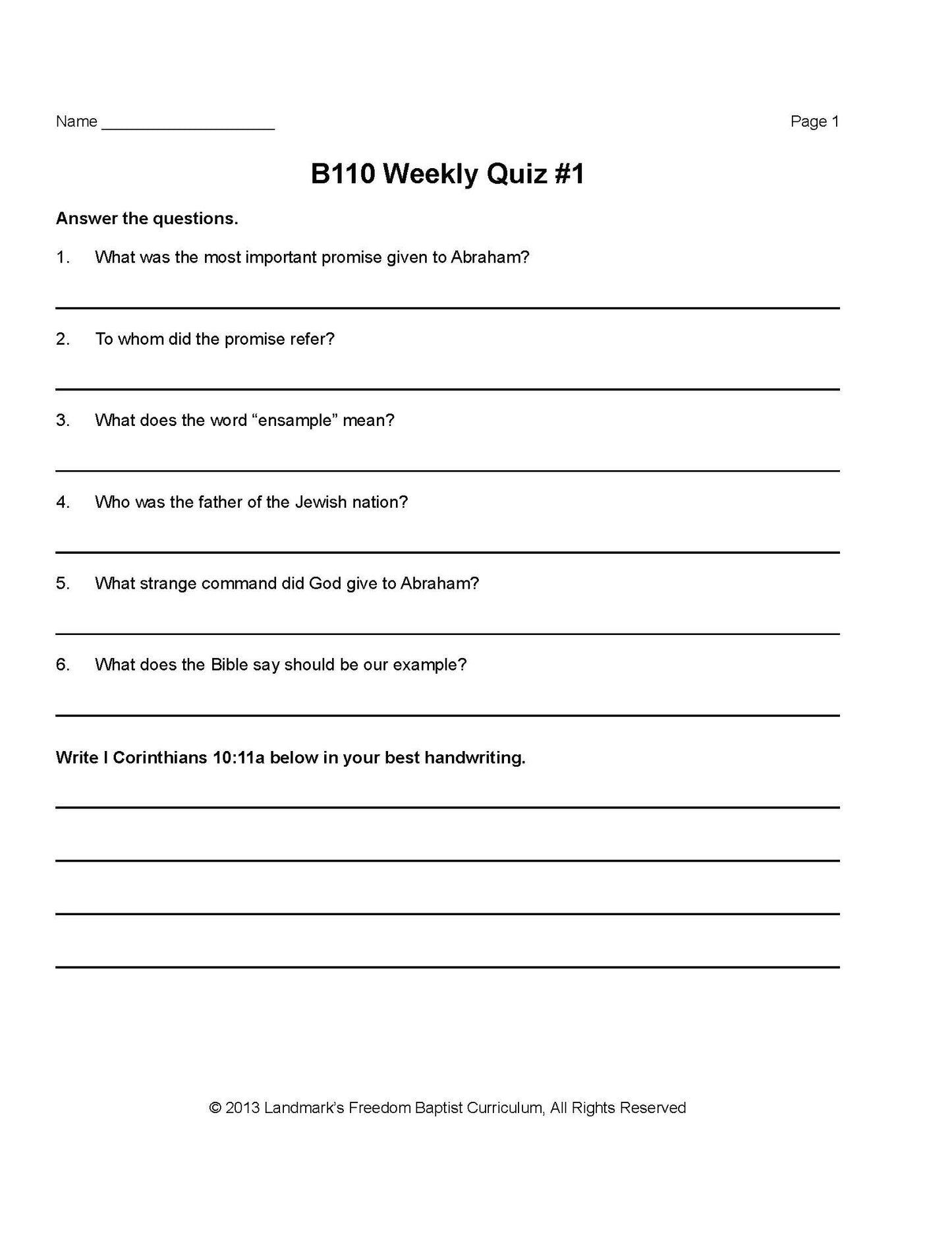 Bible Grade 02 - Stories of Israel