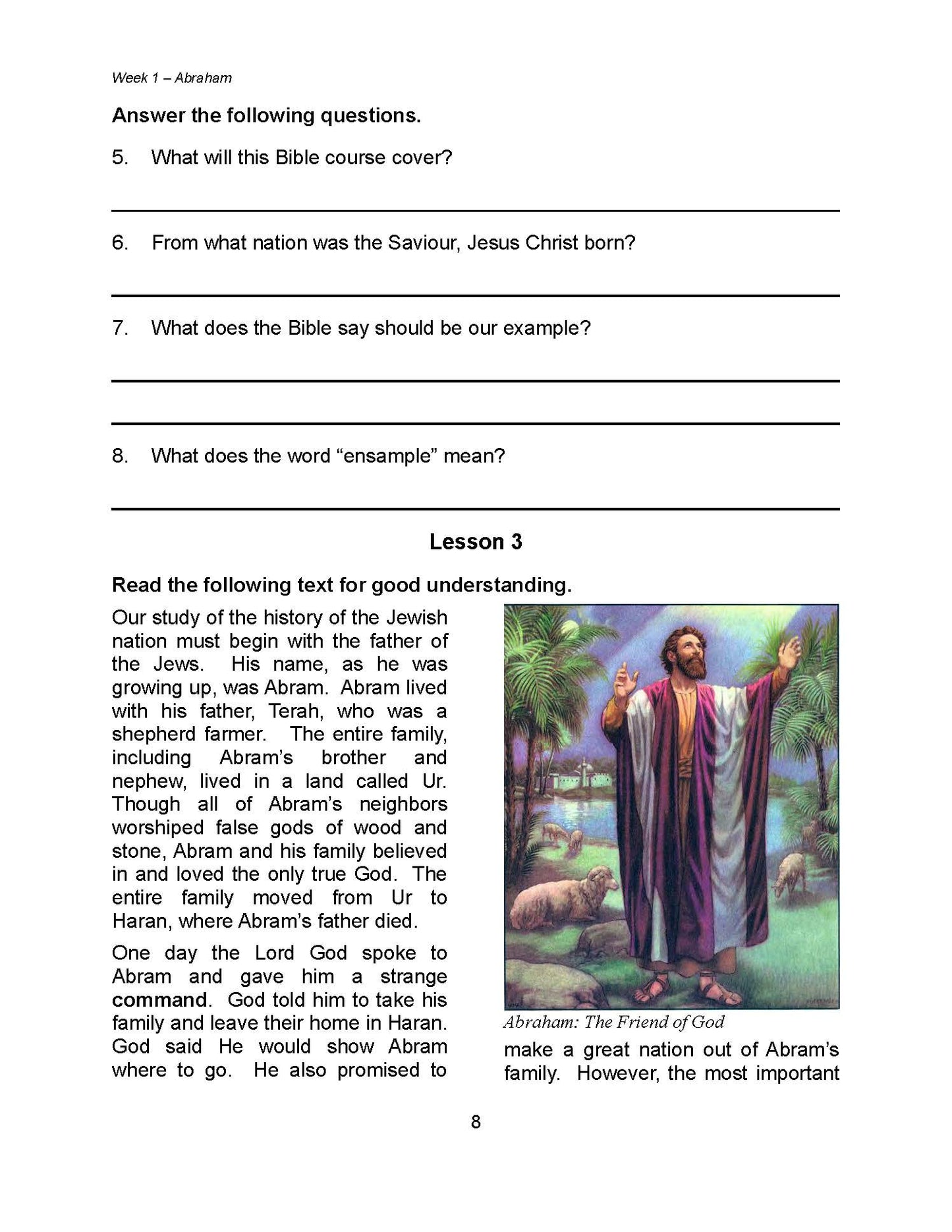 Bible Grade 02 - Stories of Israel