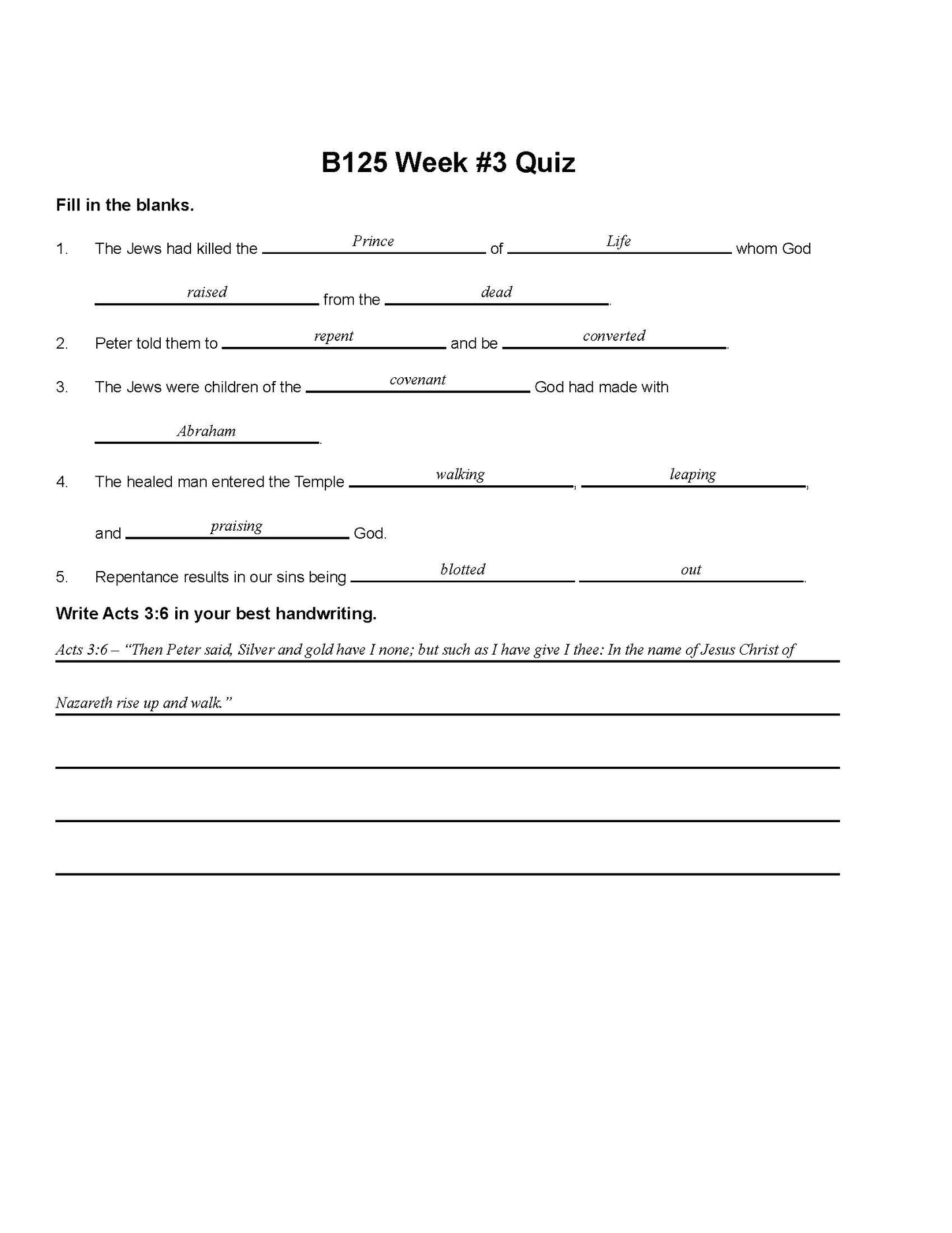 Bible Grade 05 - The Book of Acts