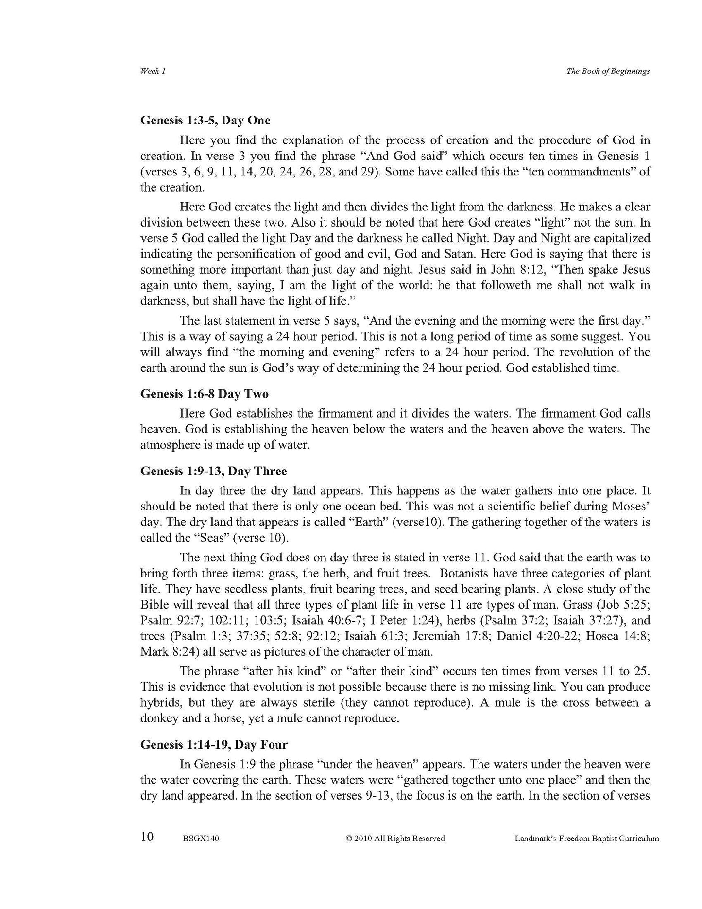 Bible Grade 08 - The Book of Genesis