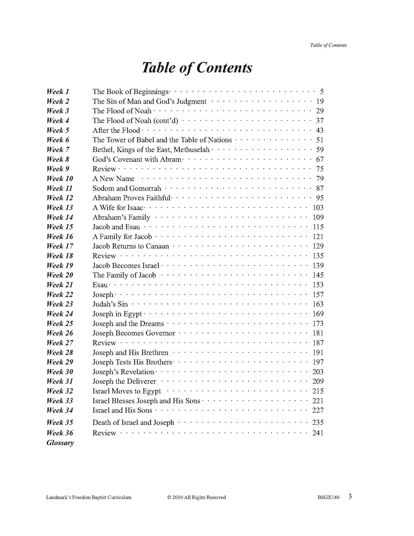 Bible Grade 08 - The Book of Genesis