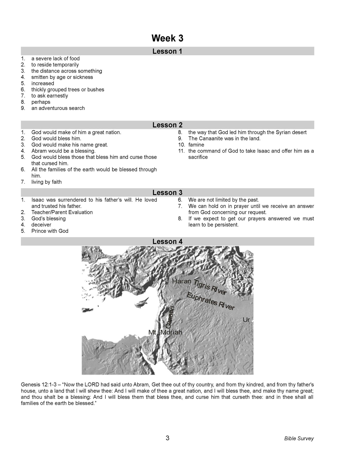 Bible Grade 09 - Bible Survey
