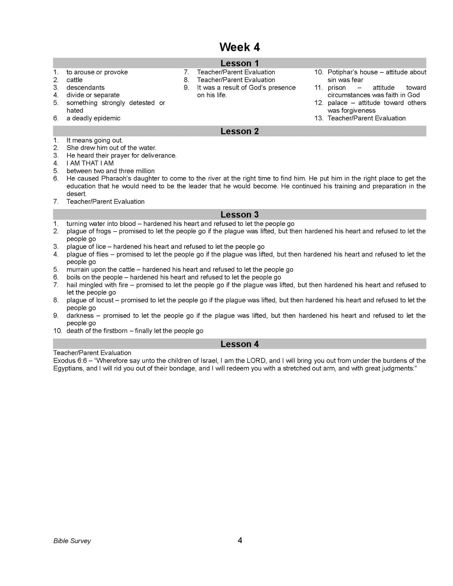 Bible Grade 09 - Bible Survey