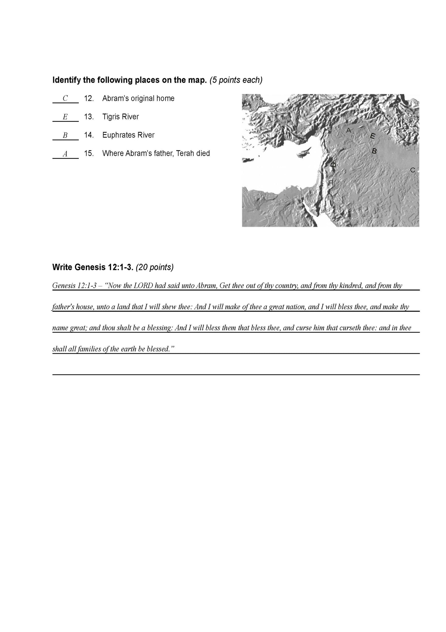 Bible Grade 09 - Bible Survey