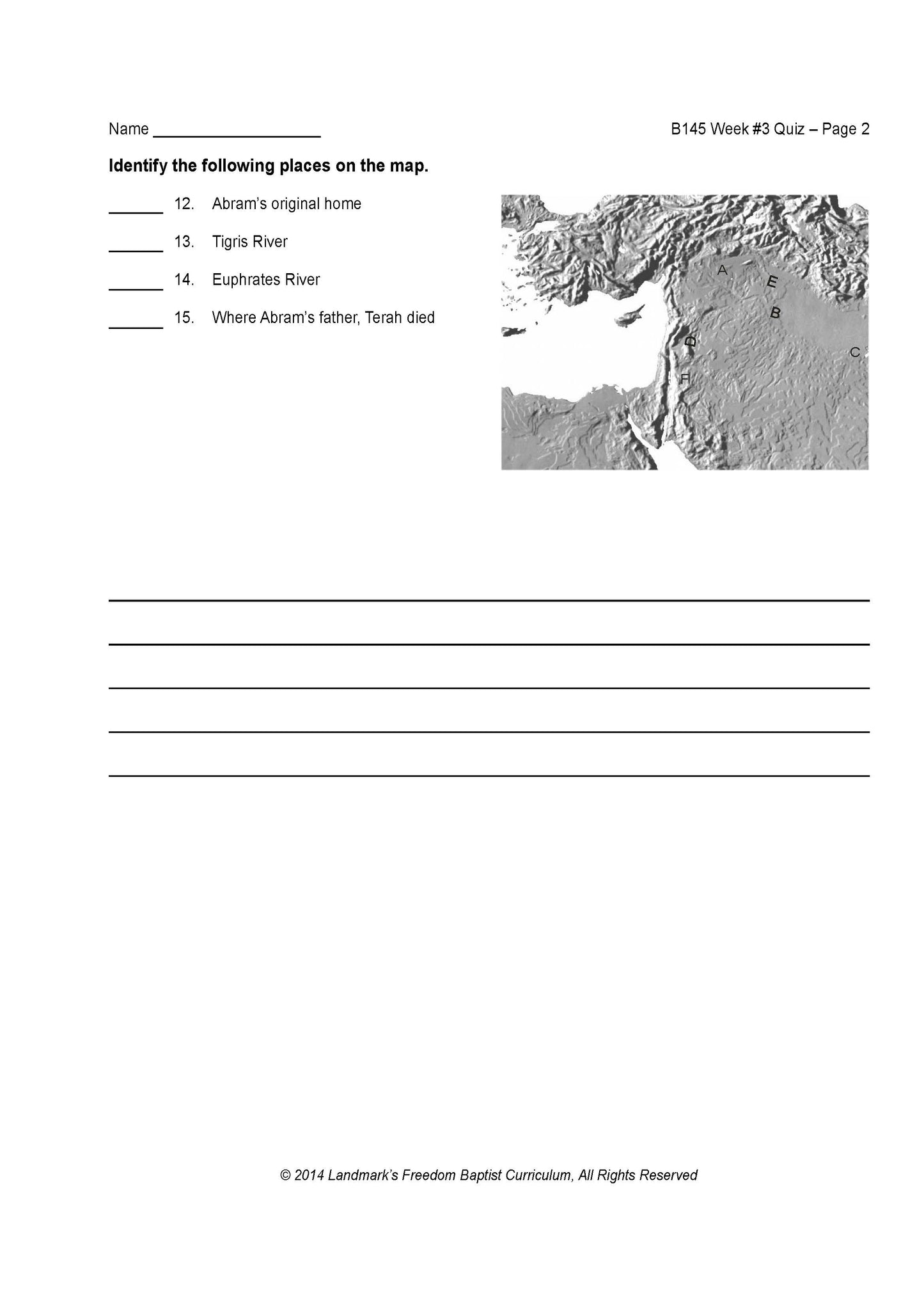 Bible Grade 09 - Bible Survey