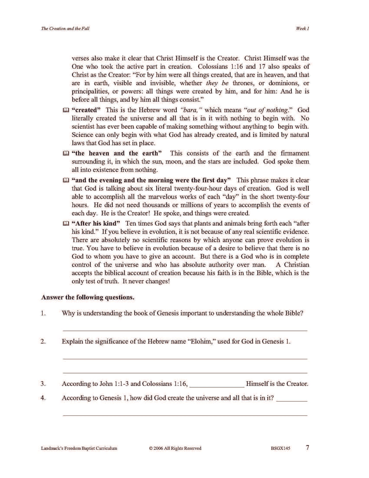 Bible Grade 09 - Bible Survey
