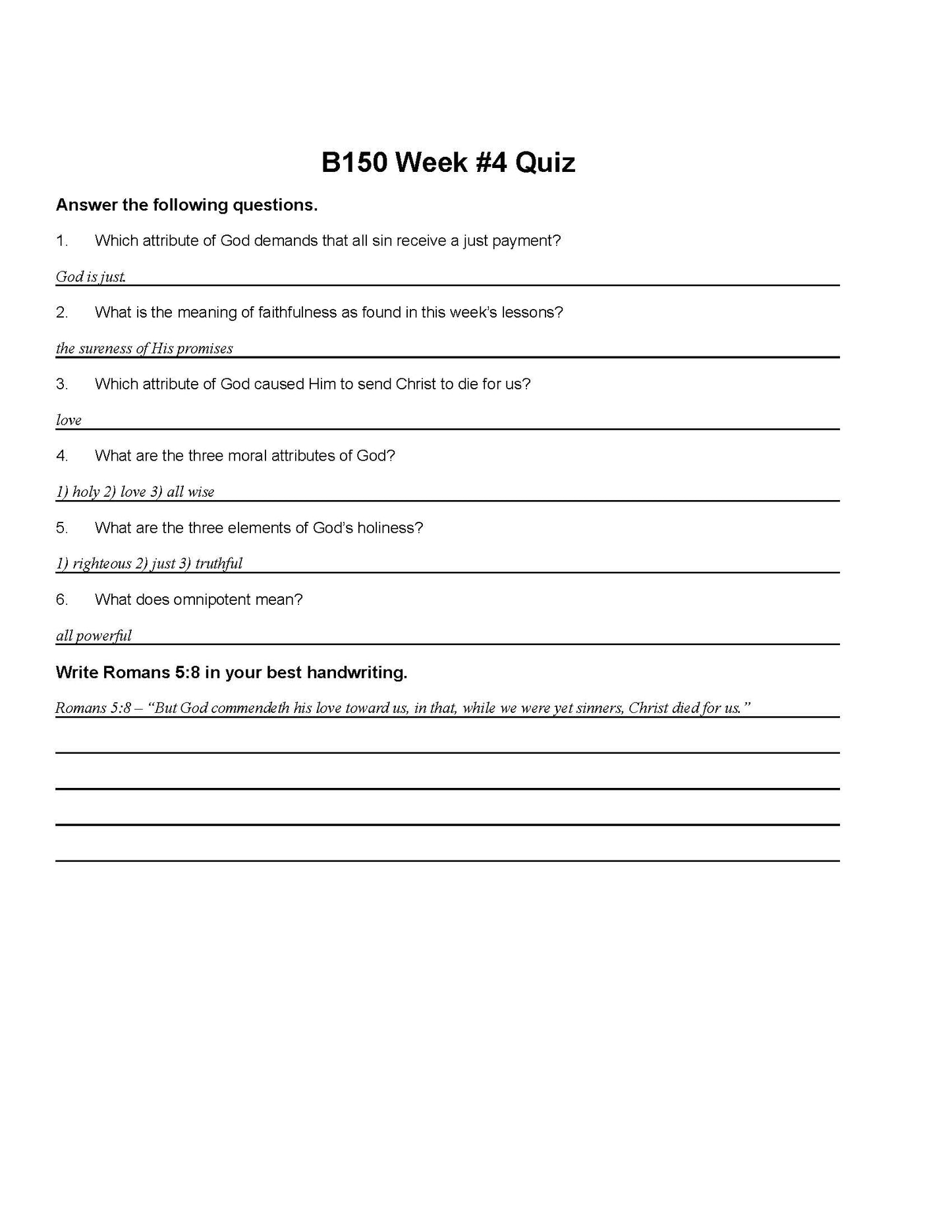 Bible Grade 10 - Bible Doctrines