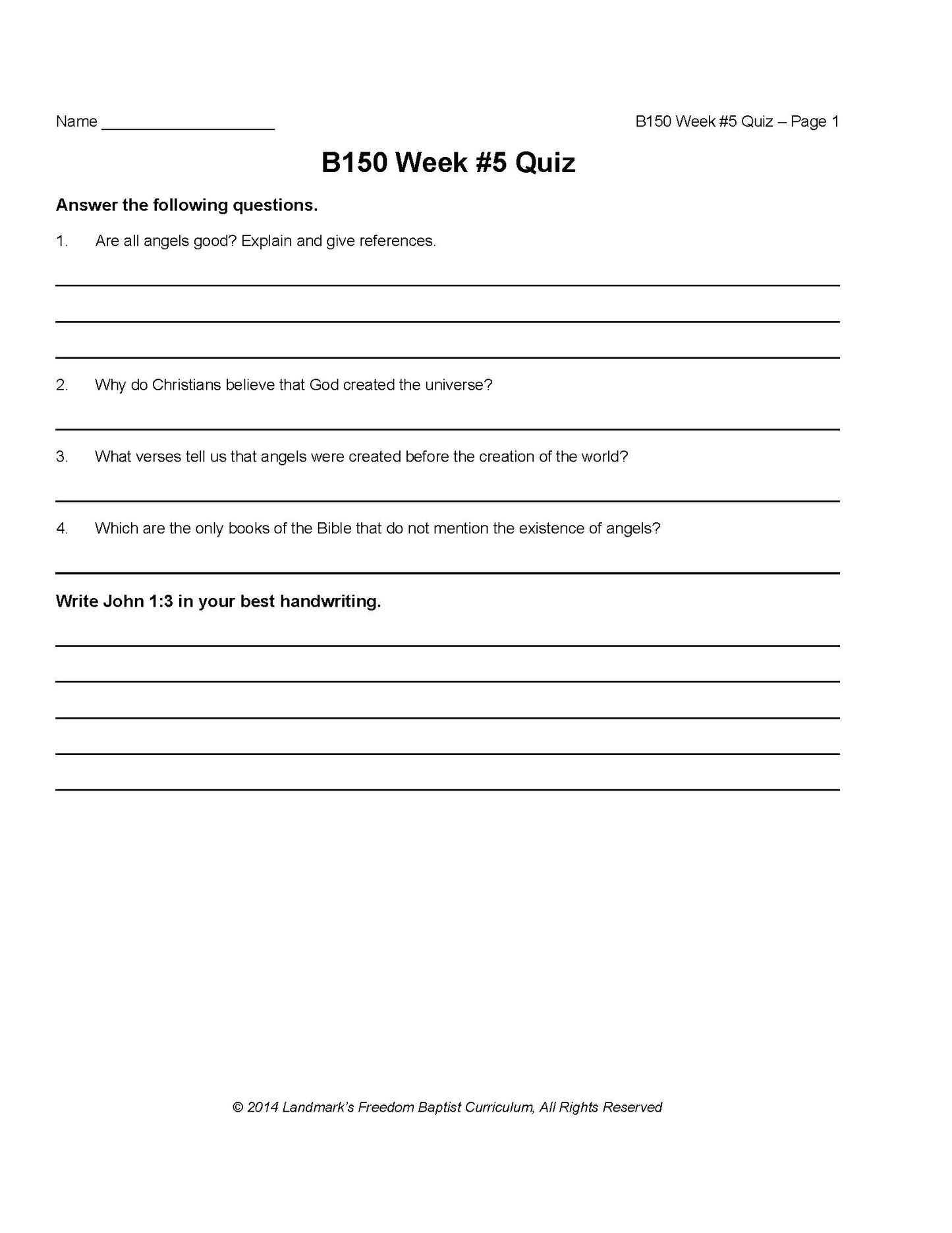 Bible Grade 10 - Bible Doctrines