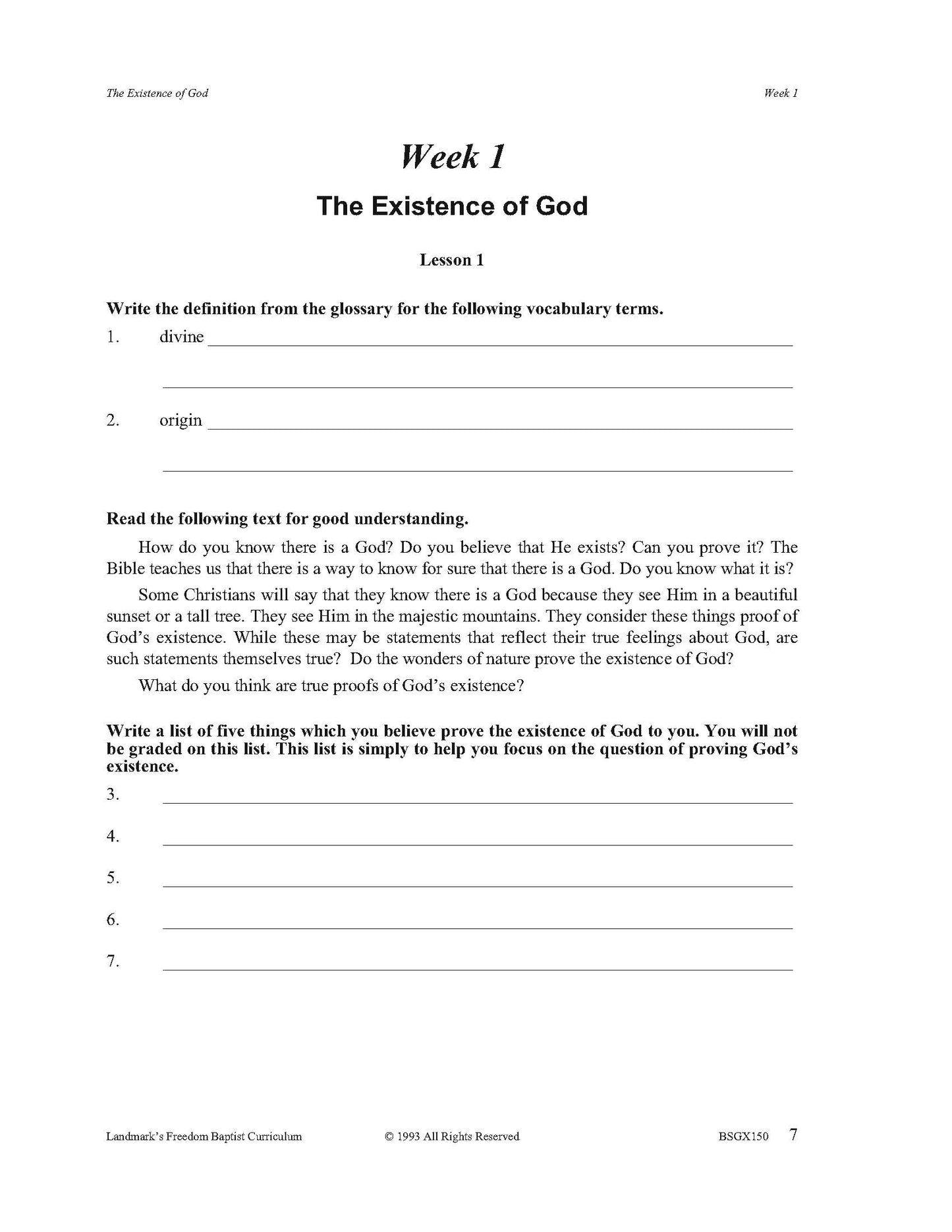 Bible Grade 10 - Bible Doctrines