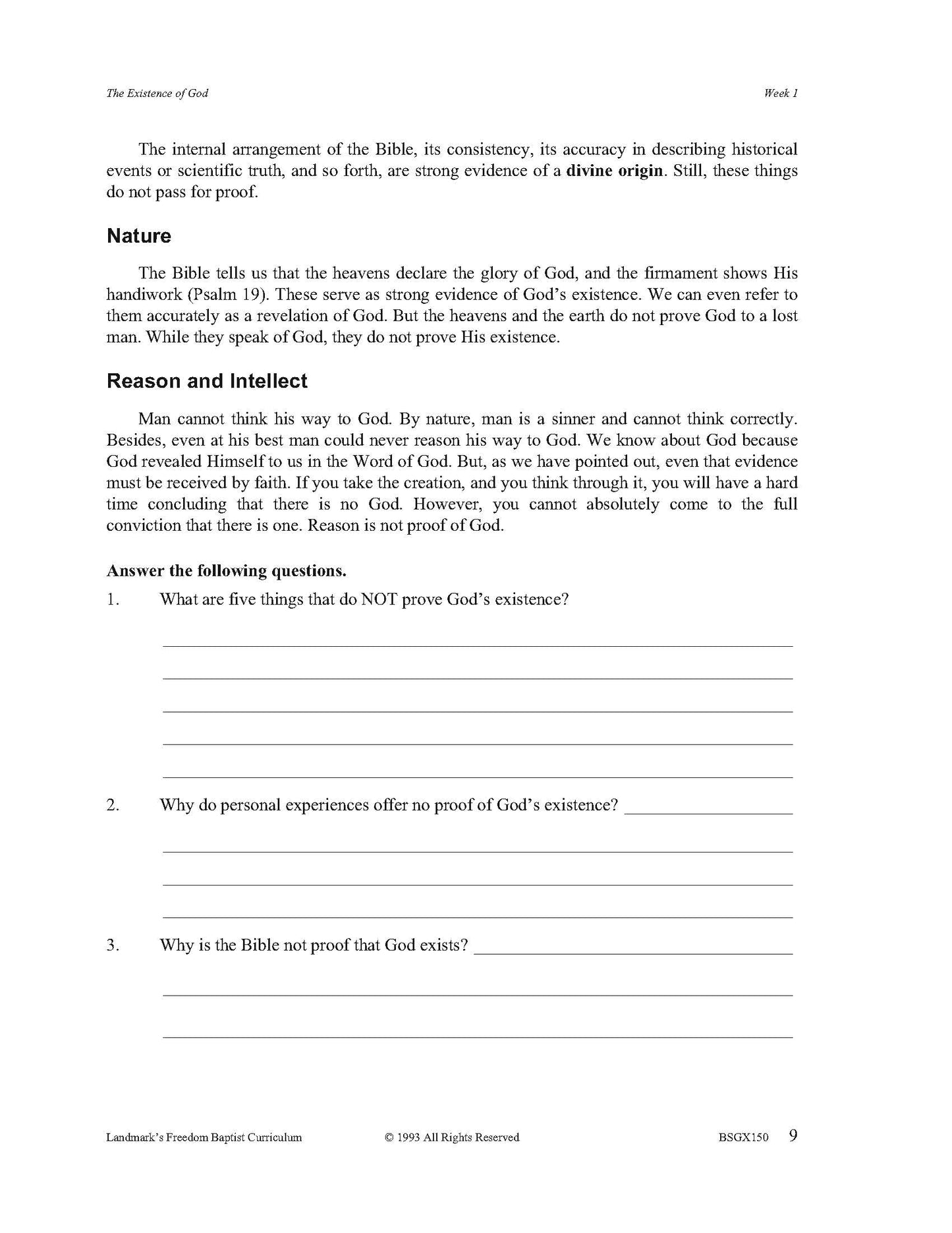 Bible Grade 10 - Bible Doctrines