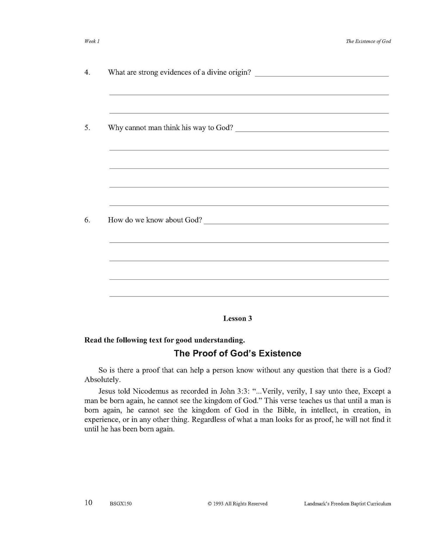 Bible Grade 10 - Bible Doctrines