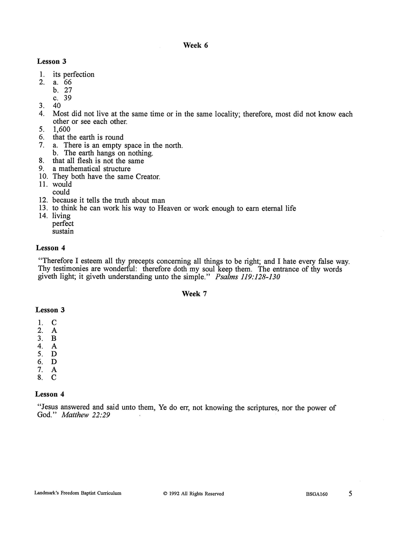 Bible Grade 12 - The Inspiration of the Scriptures