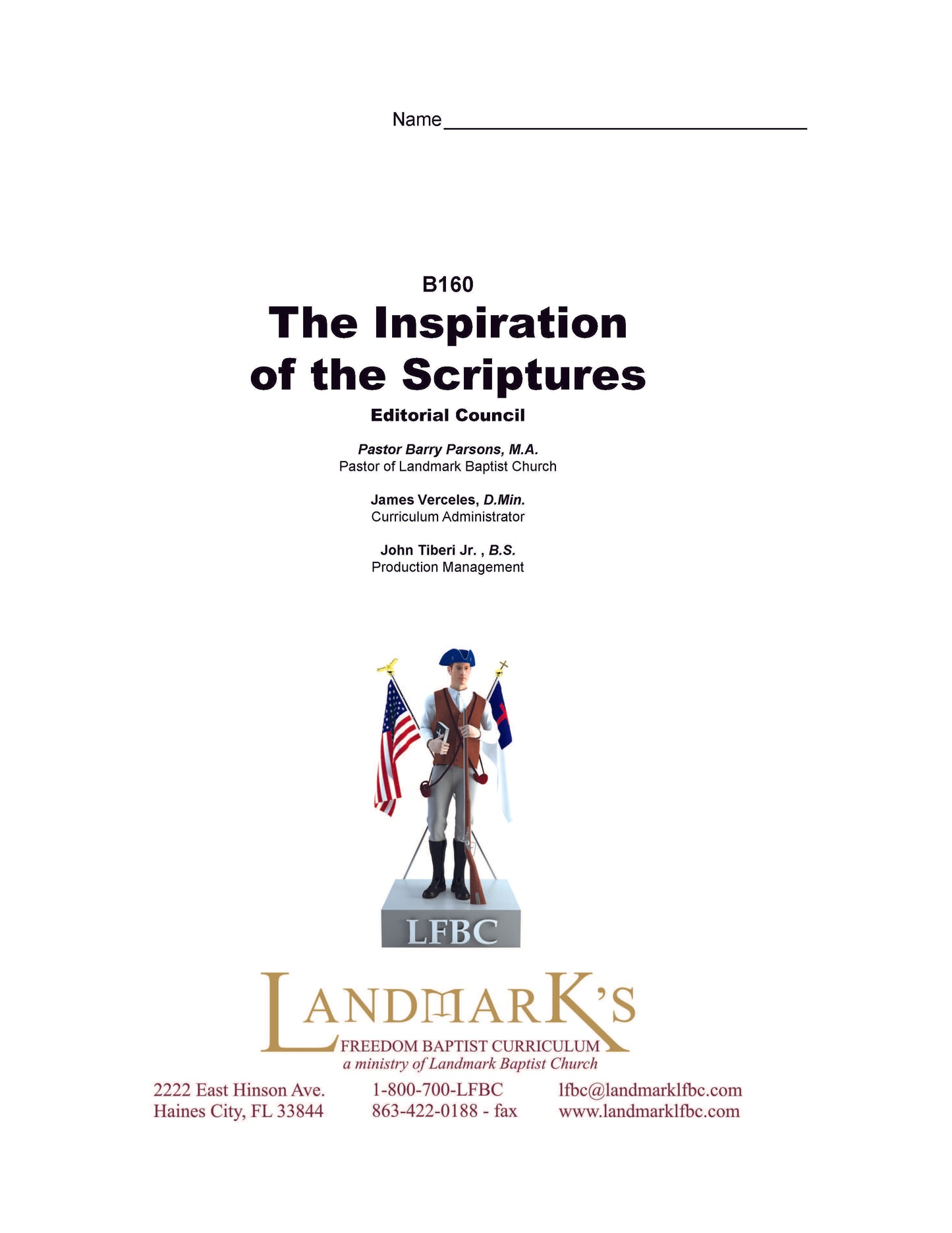 Bible Grade 12 - The Inspiration of the Scriptures