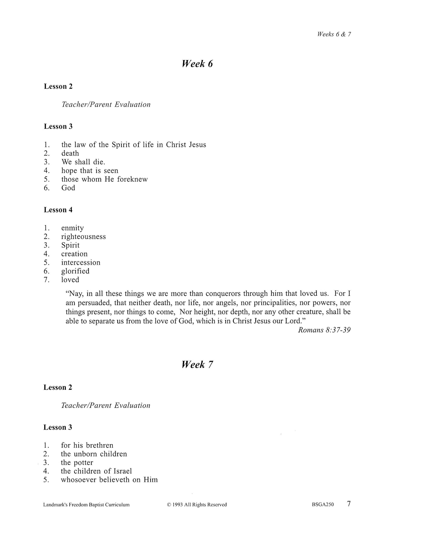 Bible Elective - Romans, Corinthians, Galatians