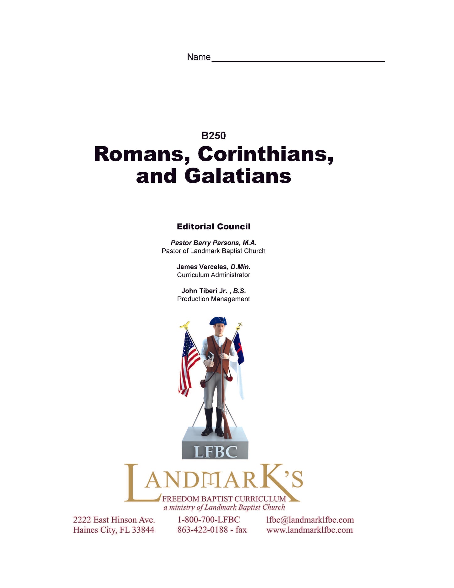 Bible Elective - Romans, Corinthians, Galatians