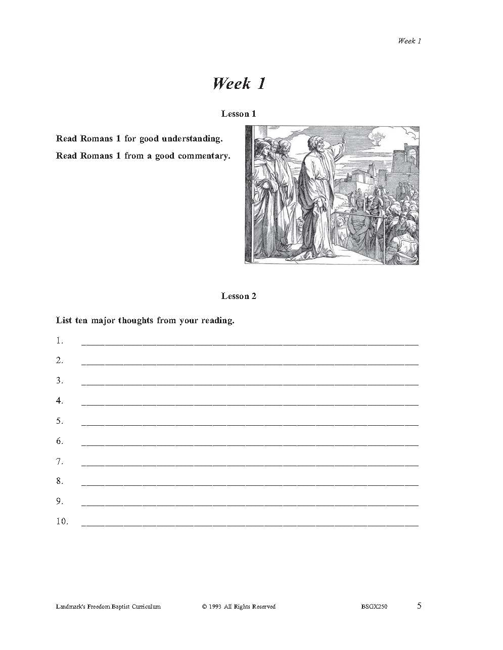Bible Elective - Romans, Corinthians, Galatians