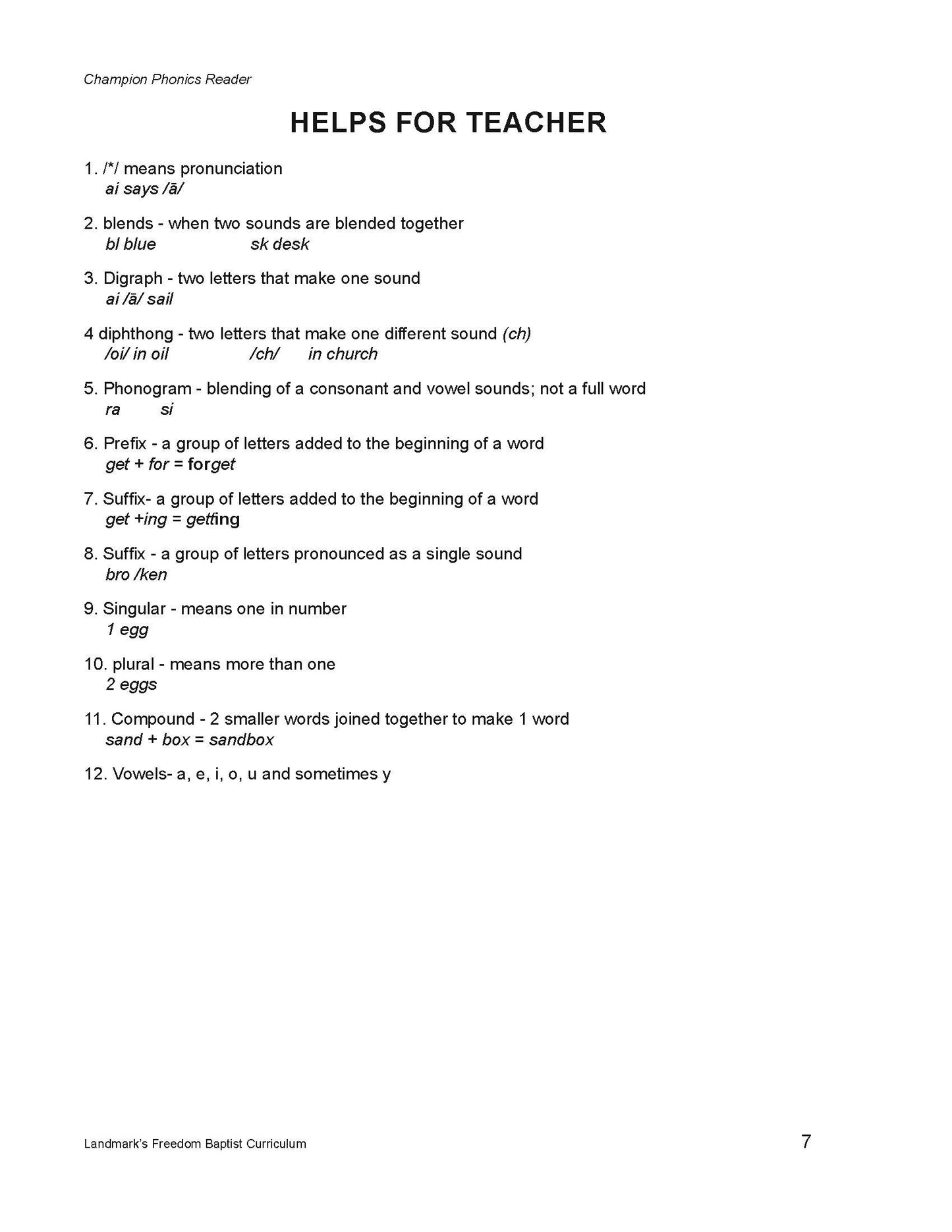 Champion Phonics Reader