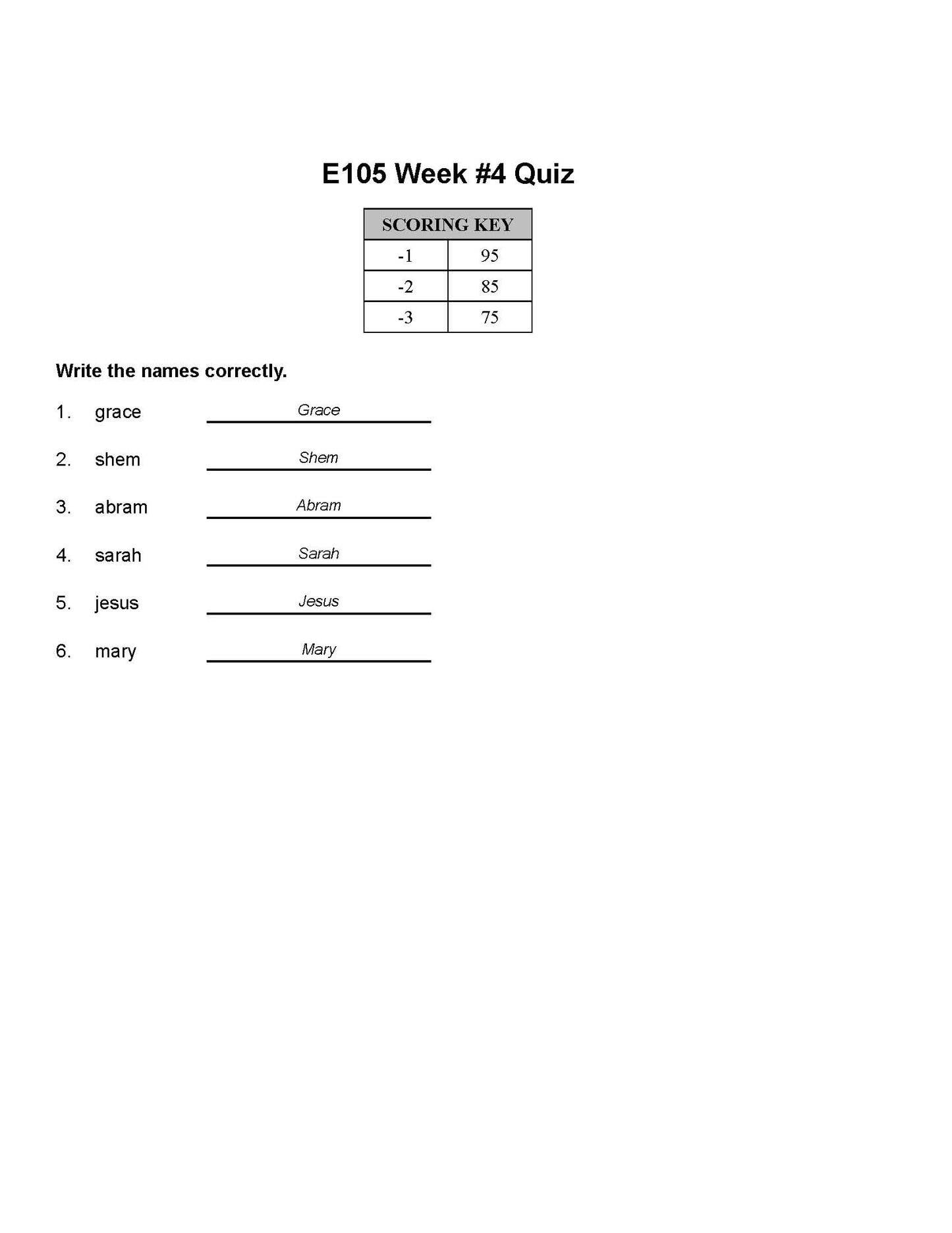 English Grade 01
