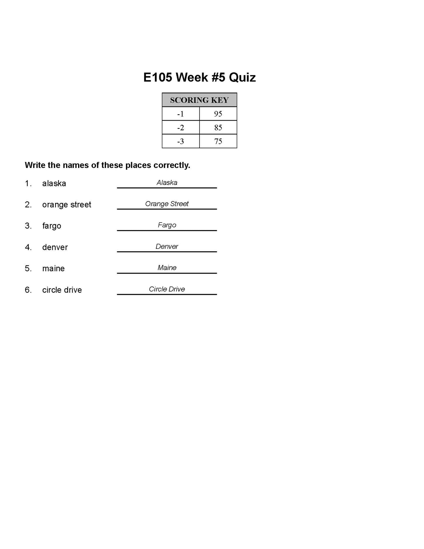 English Grade 01