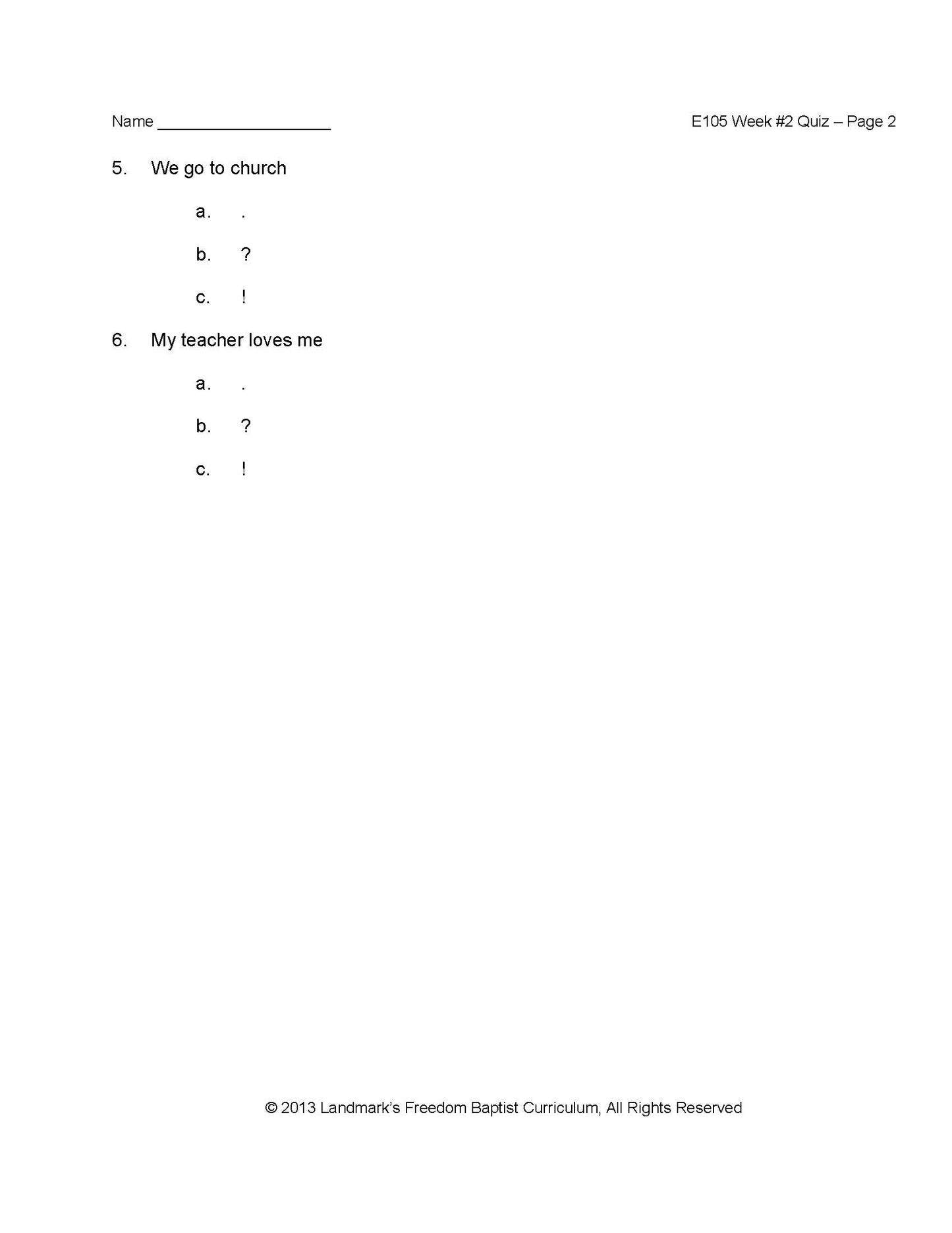 English Grade 01