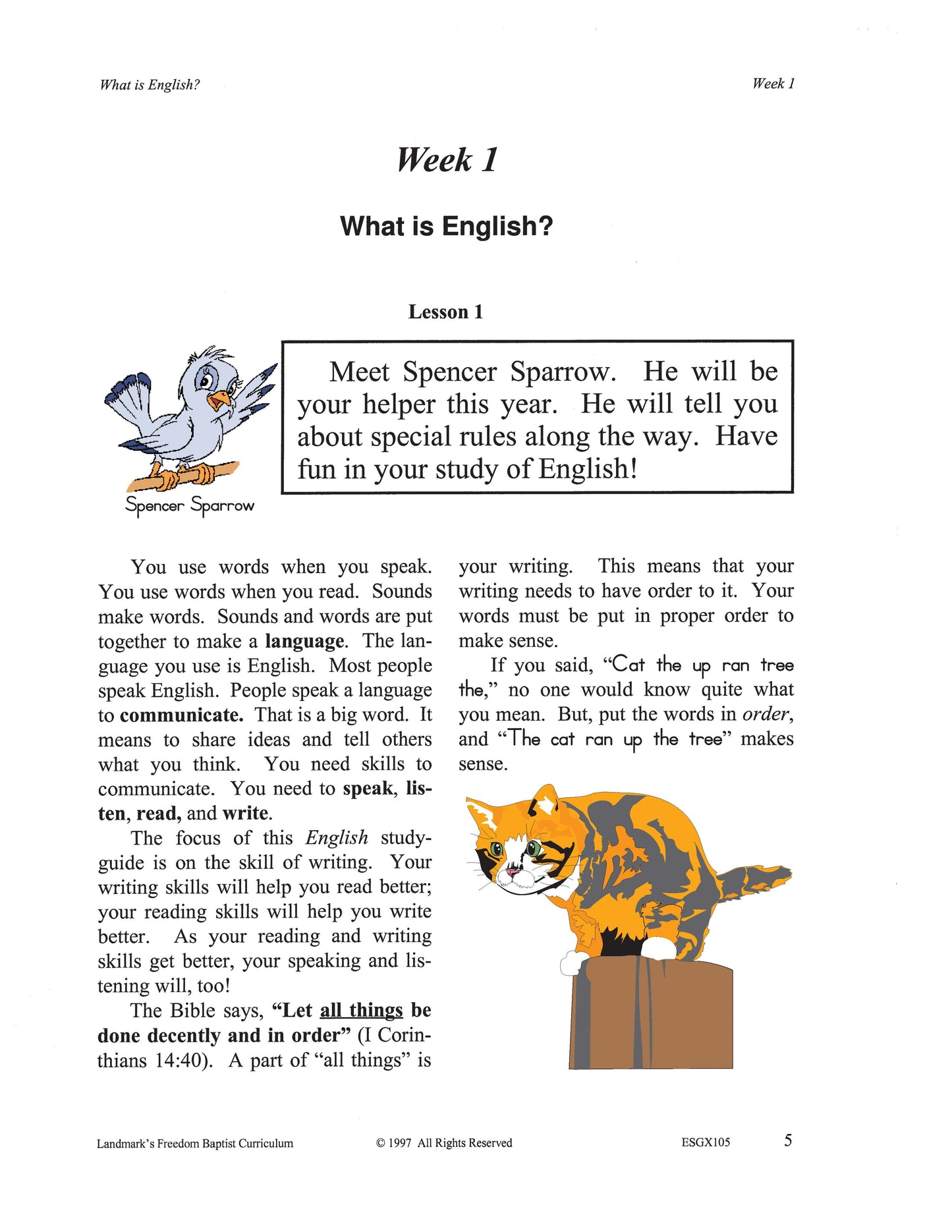 English Grade 01