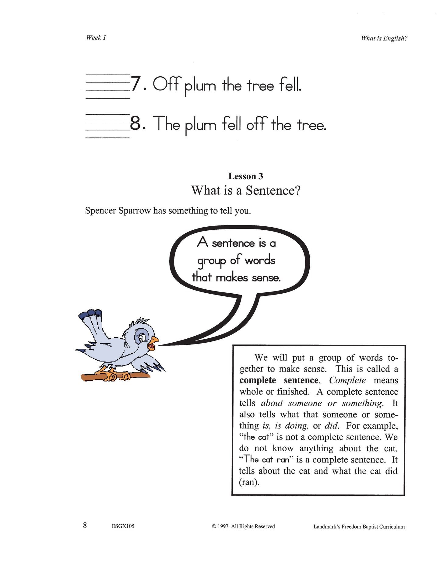 English Grade 01