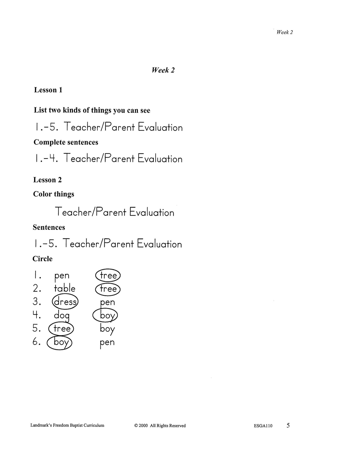 English Grade 02