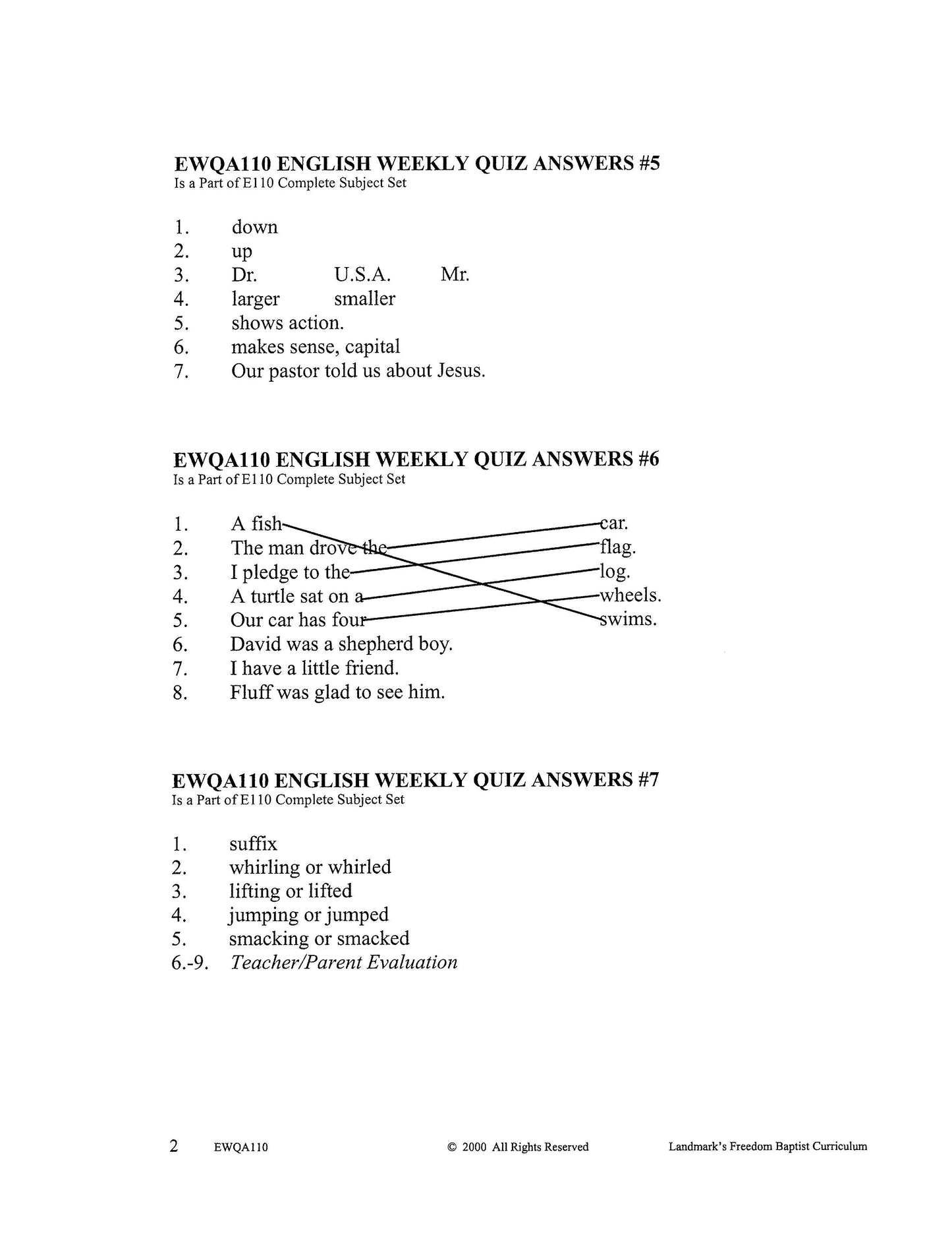 English Grade 02