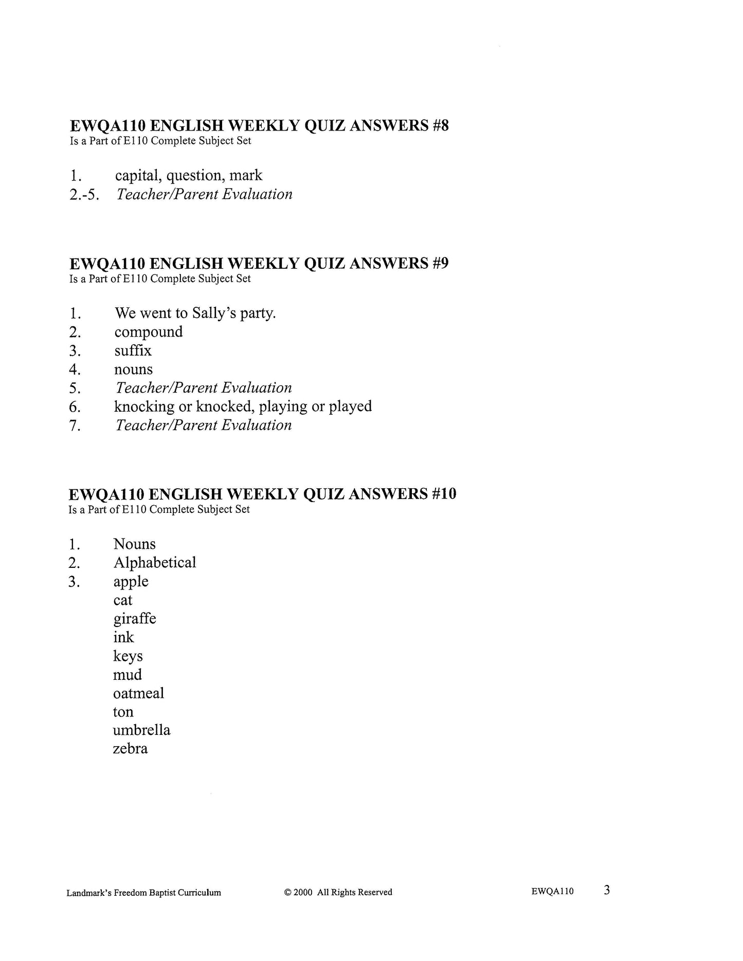 English Grade 02