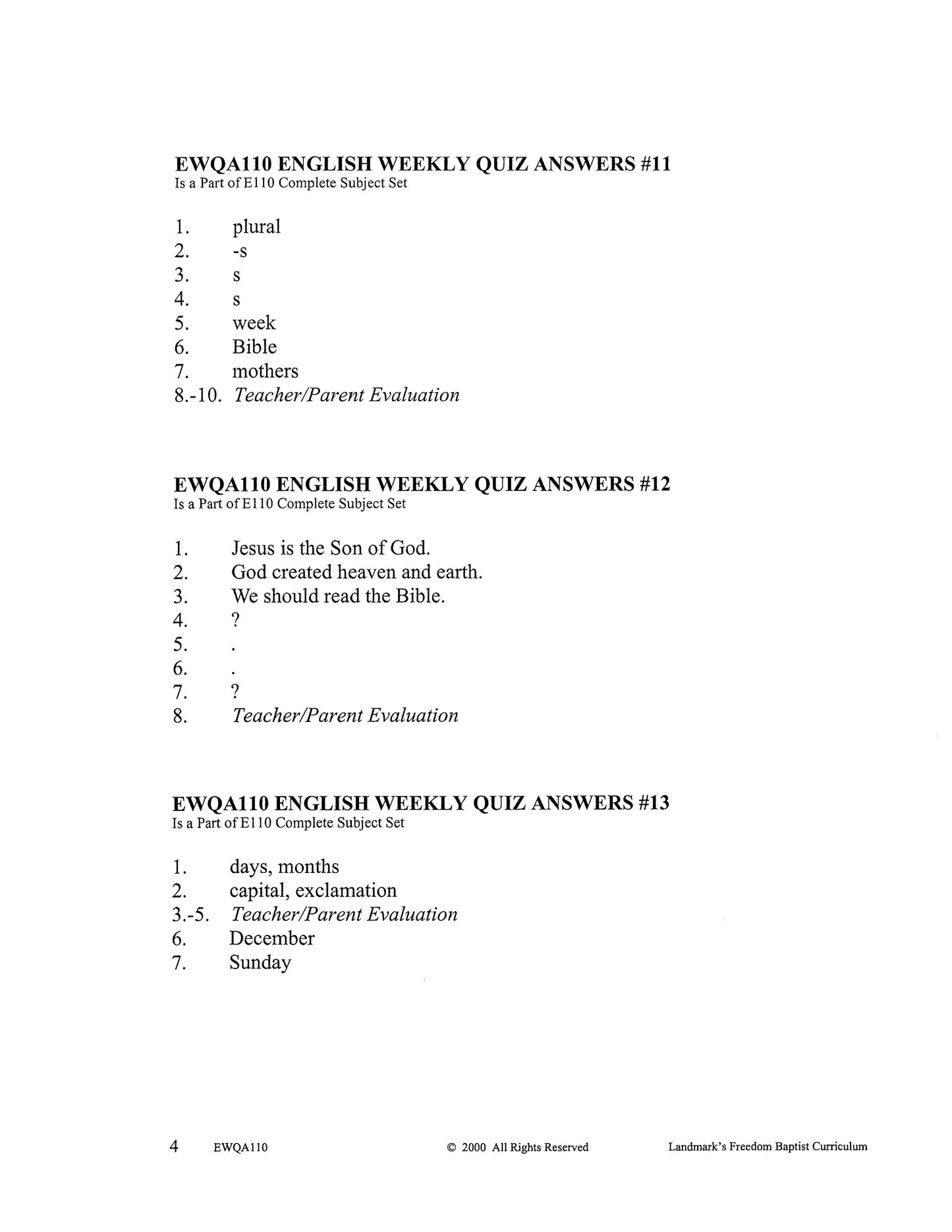 English Grade 02