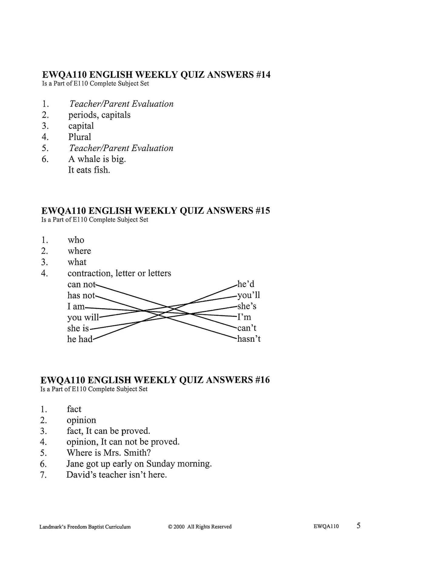 English Grade 02