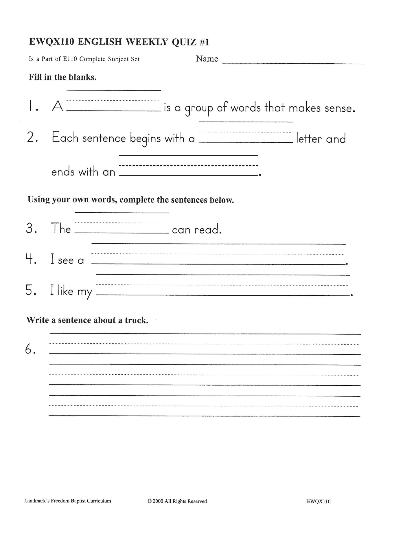 English Grade 02