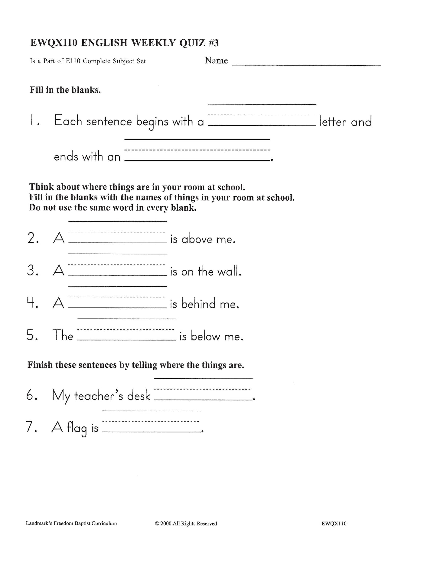 English Grade 02