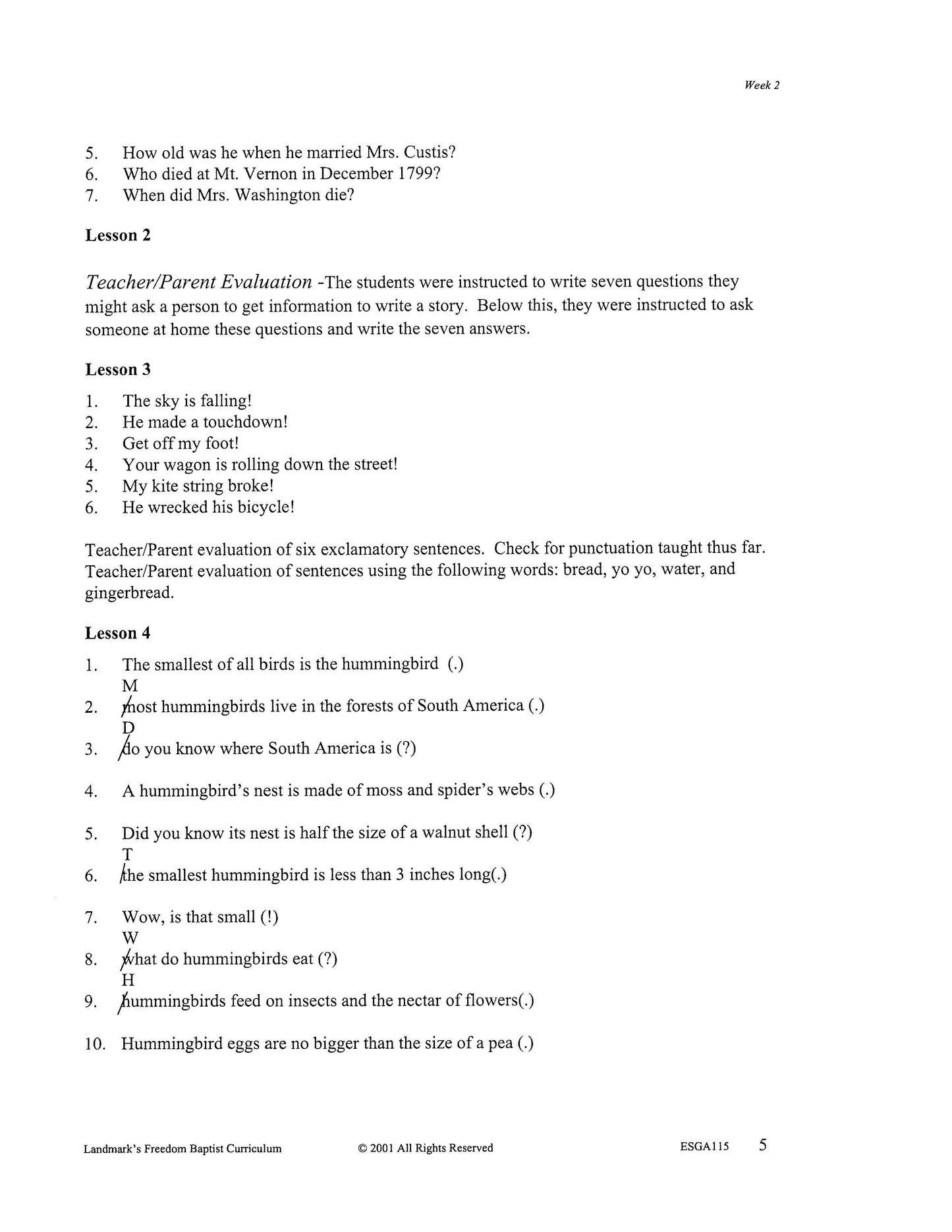 English Grade 03