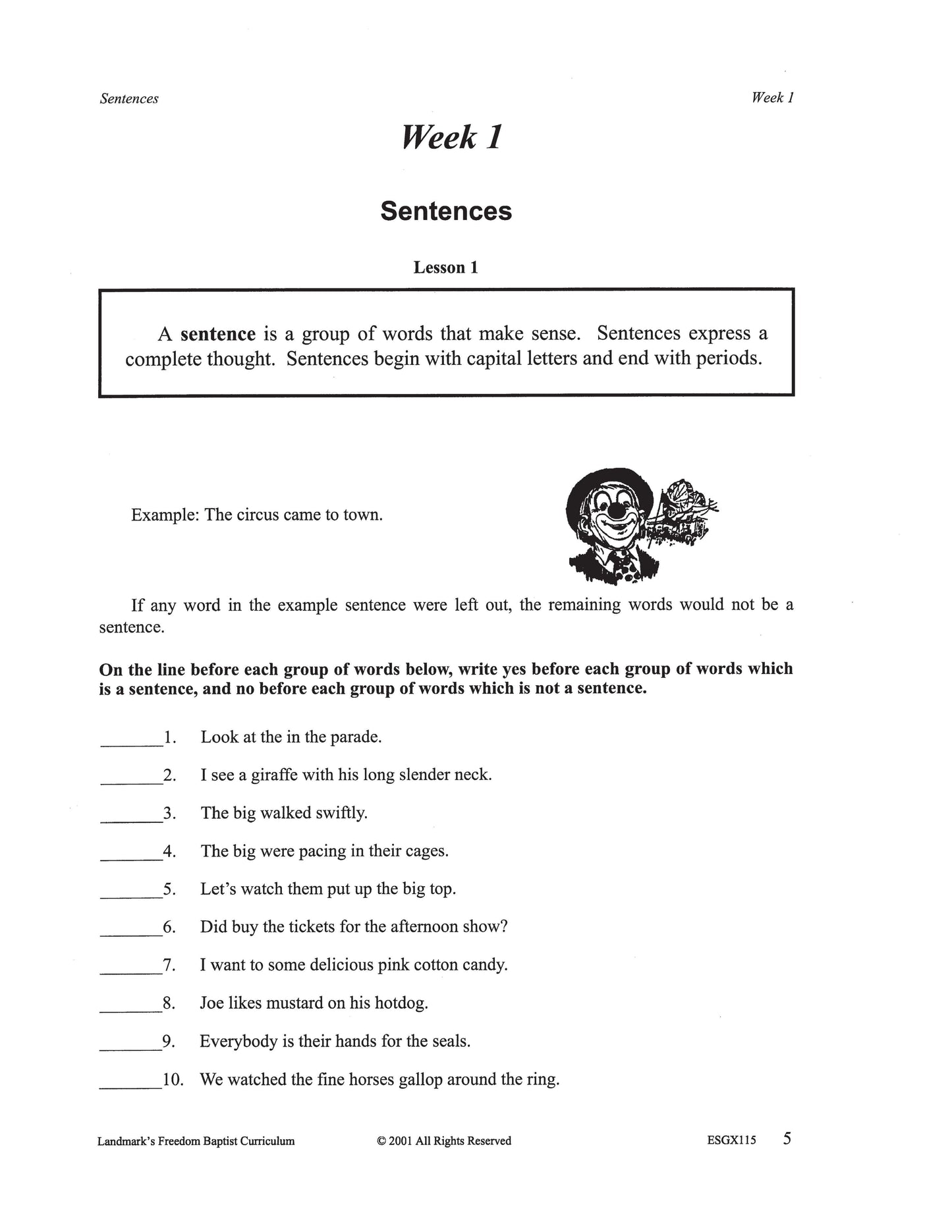 English Grade 03