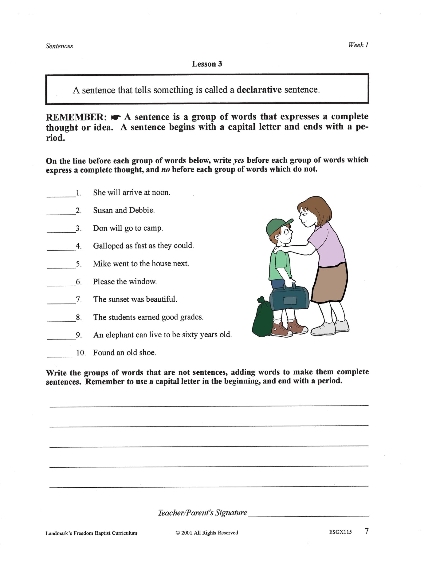 English Grade 03