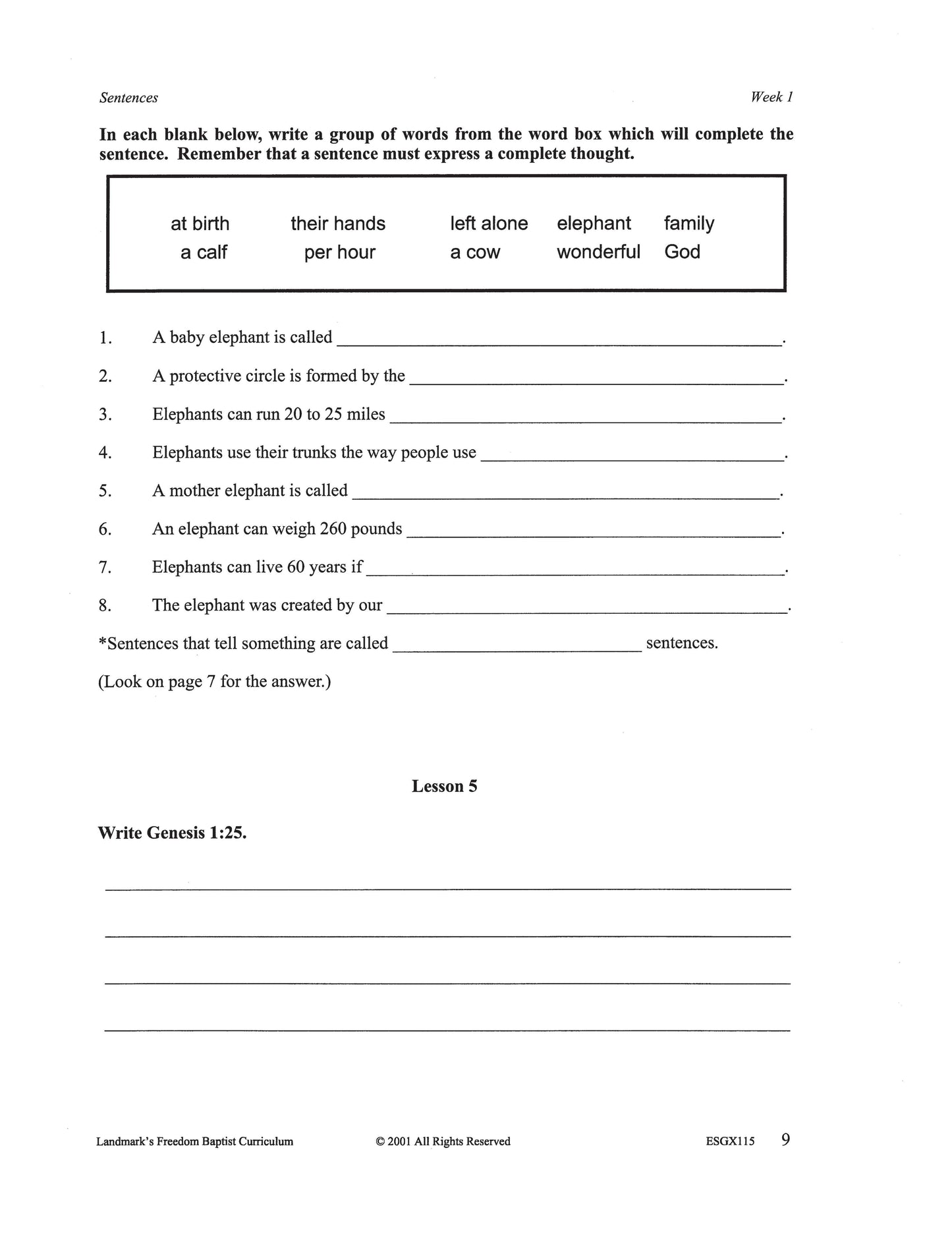 English Grade 03