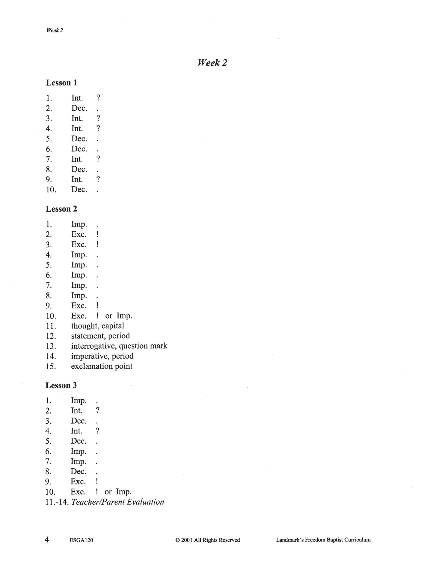 English Grade 04