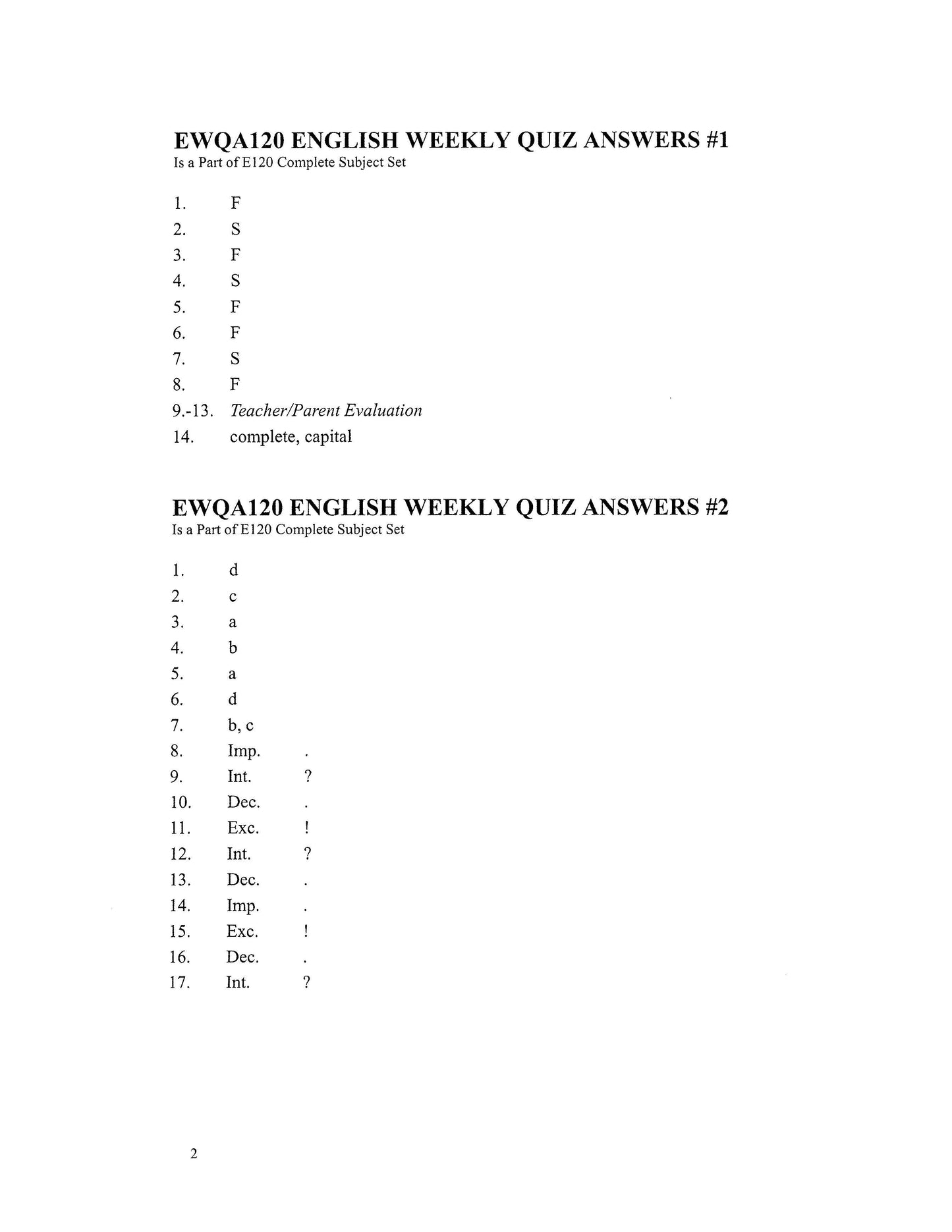 English Grade 04