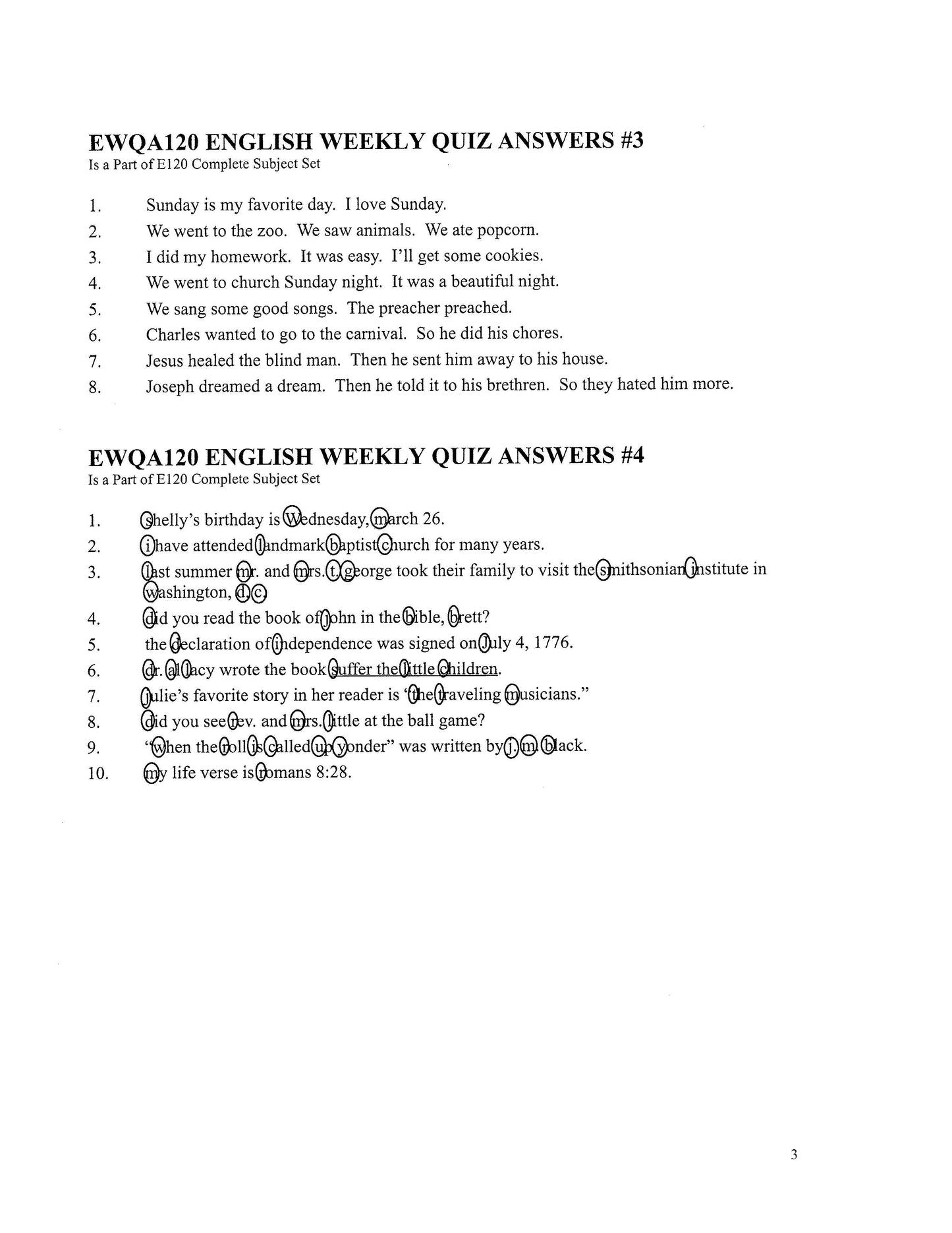English Grade 04