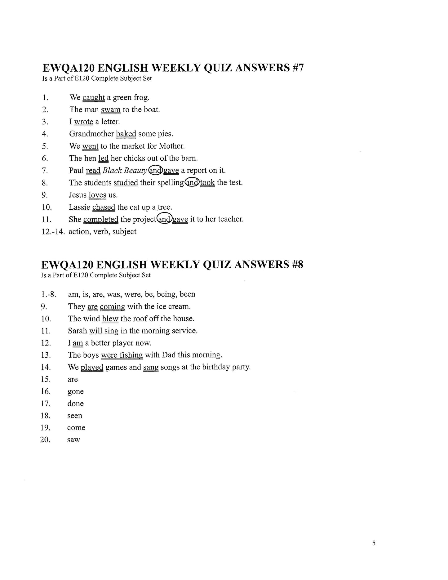 English Grade 04