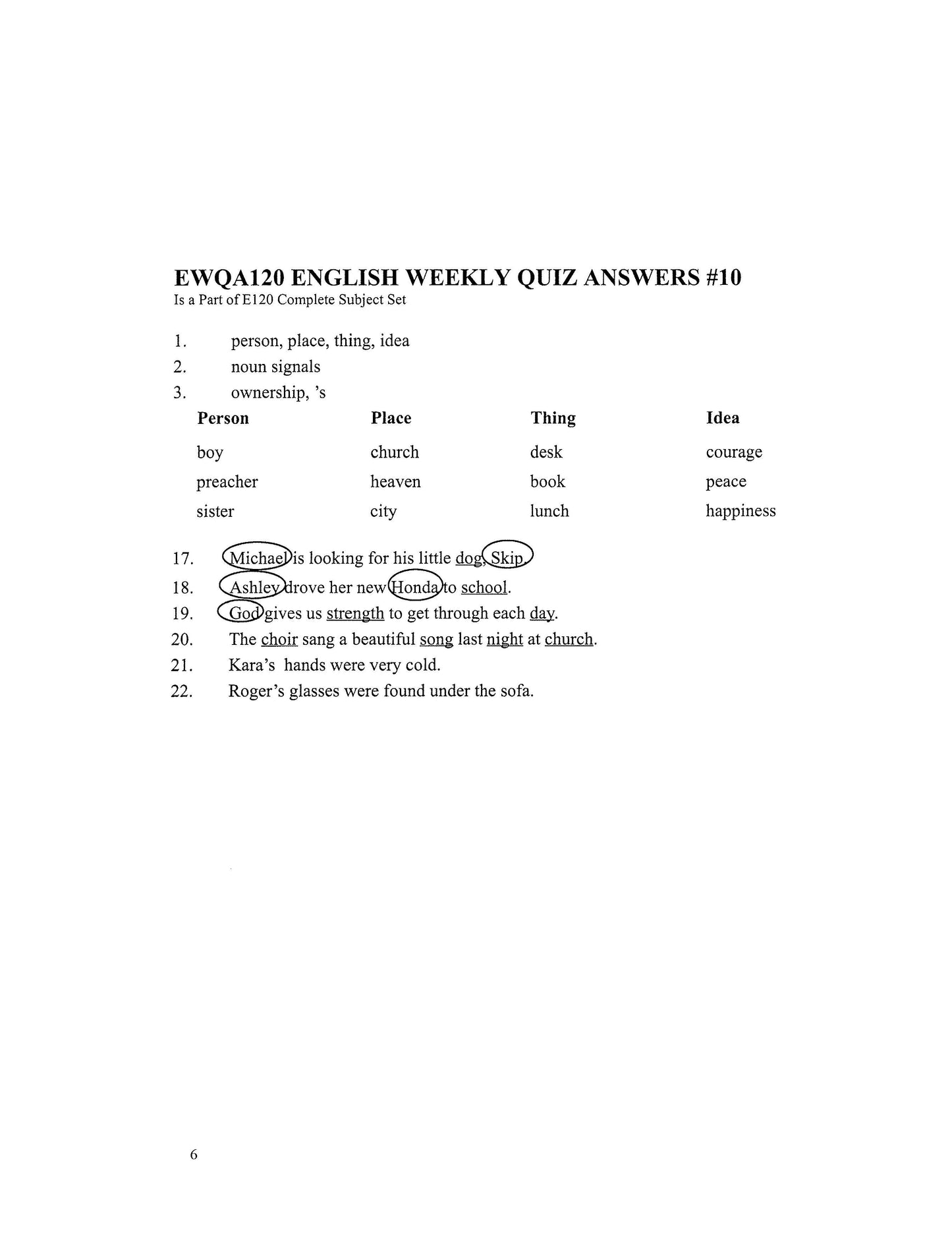 English Grade 04