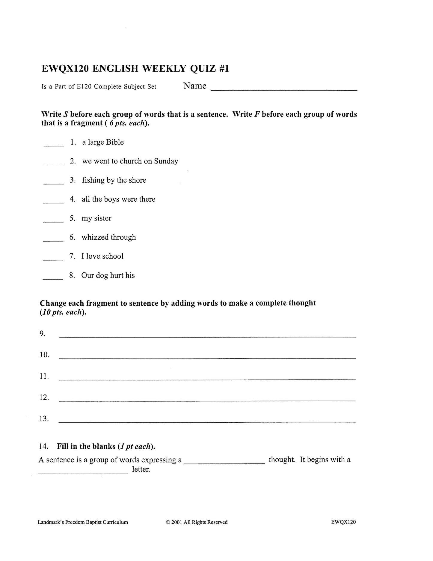 English Grade 04