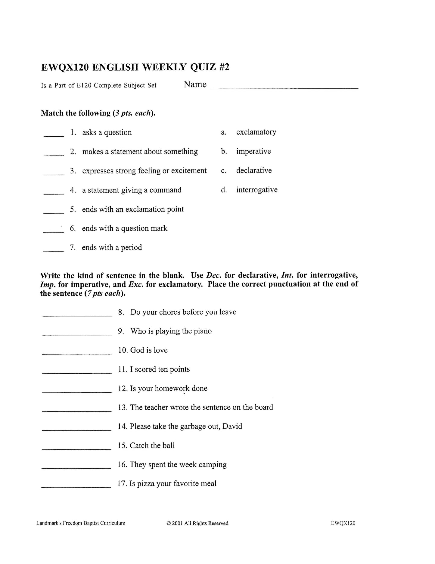 English Grade 04