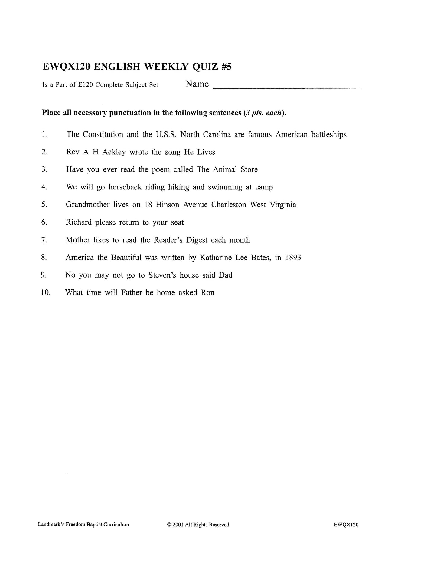 English Grade 04