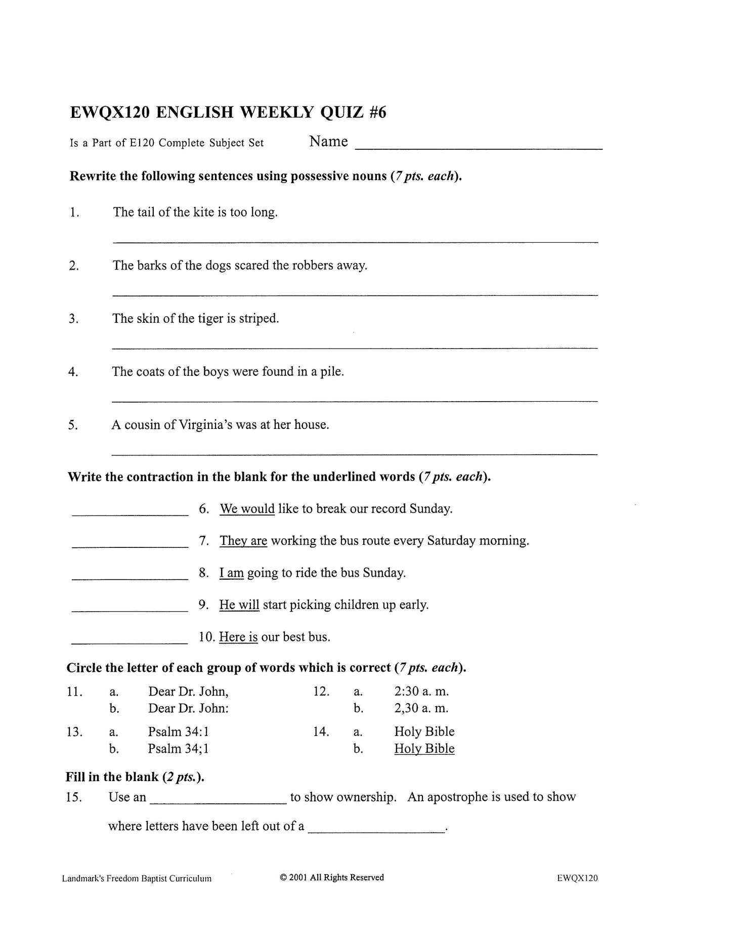English Grade 04