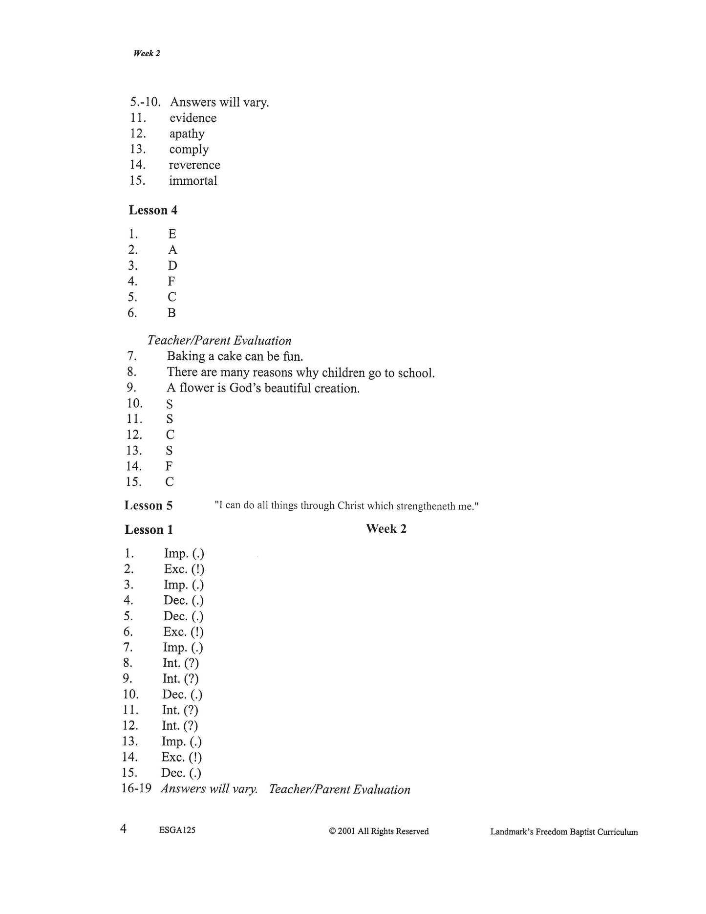 English Grade 05