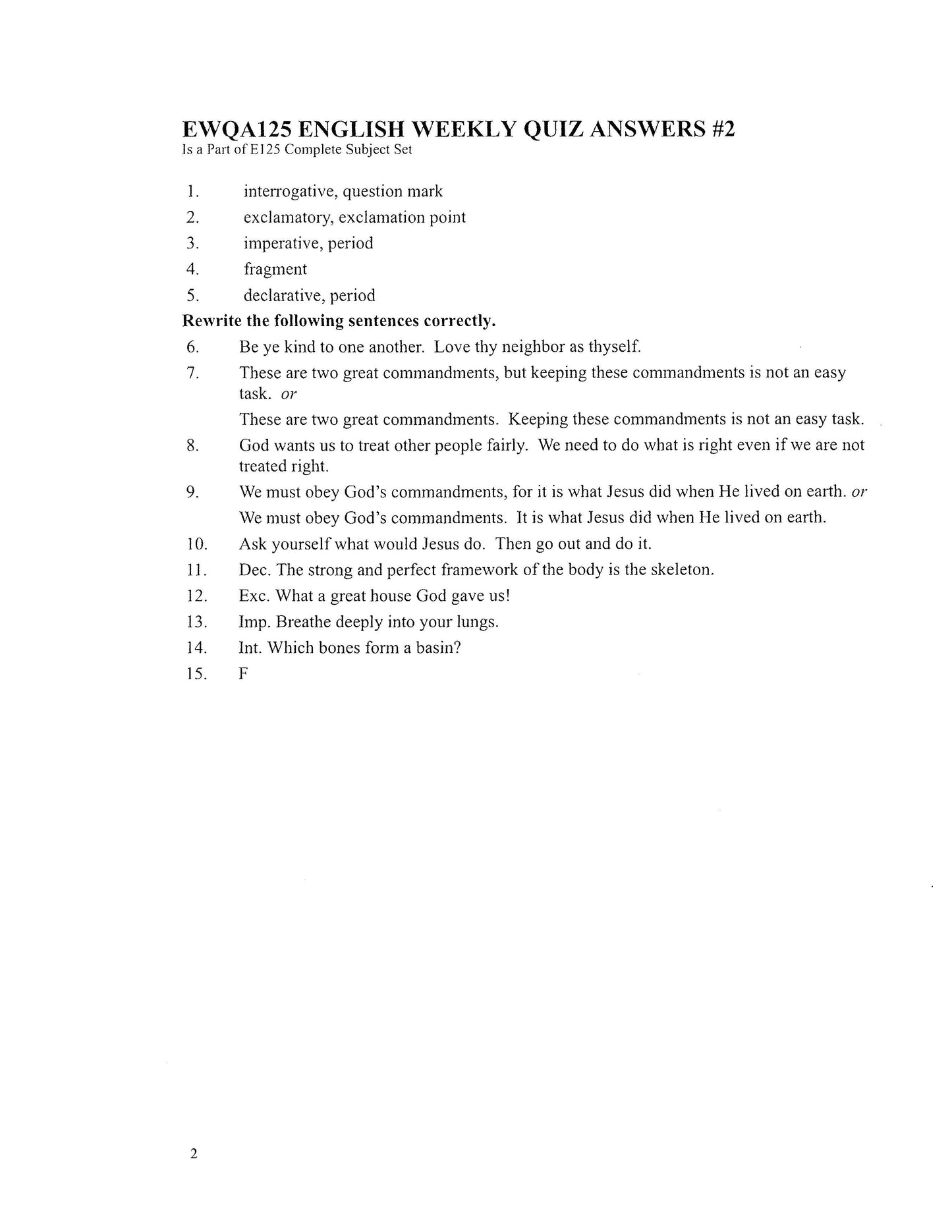 English Grade 05