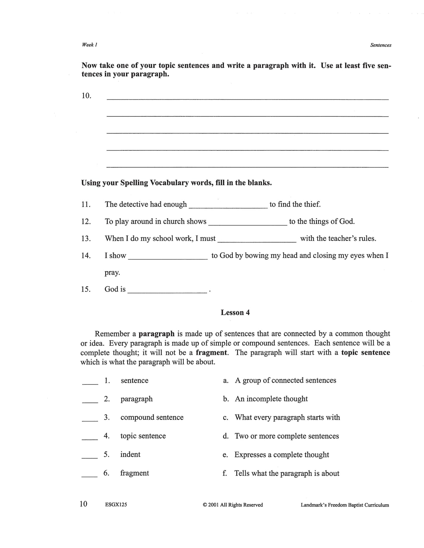 English Grade 05